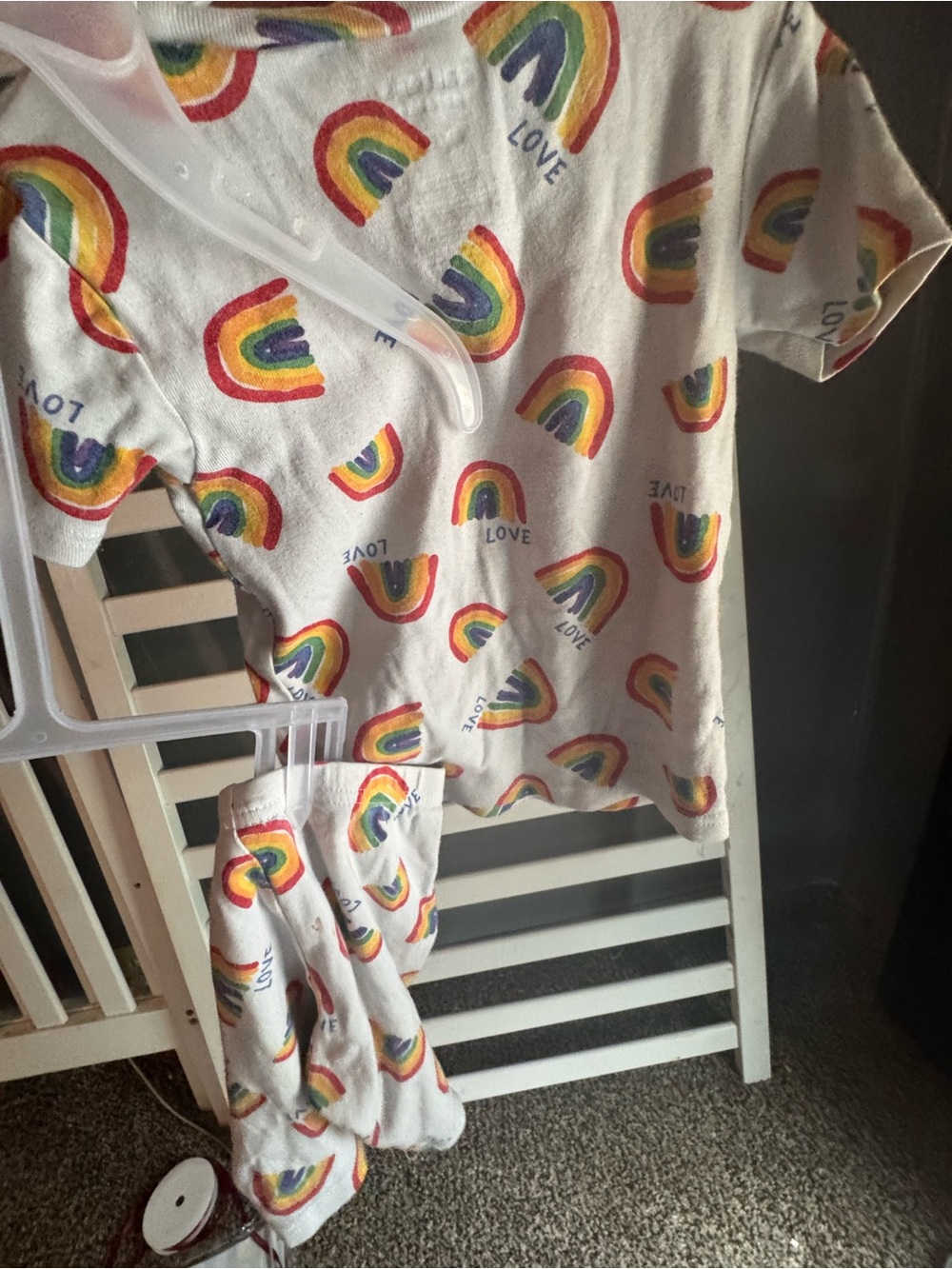 Carter's White Toddler Tee with Rainbow Print - Picture 4 of 4